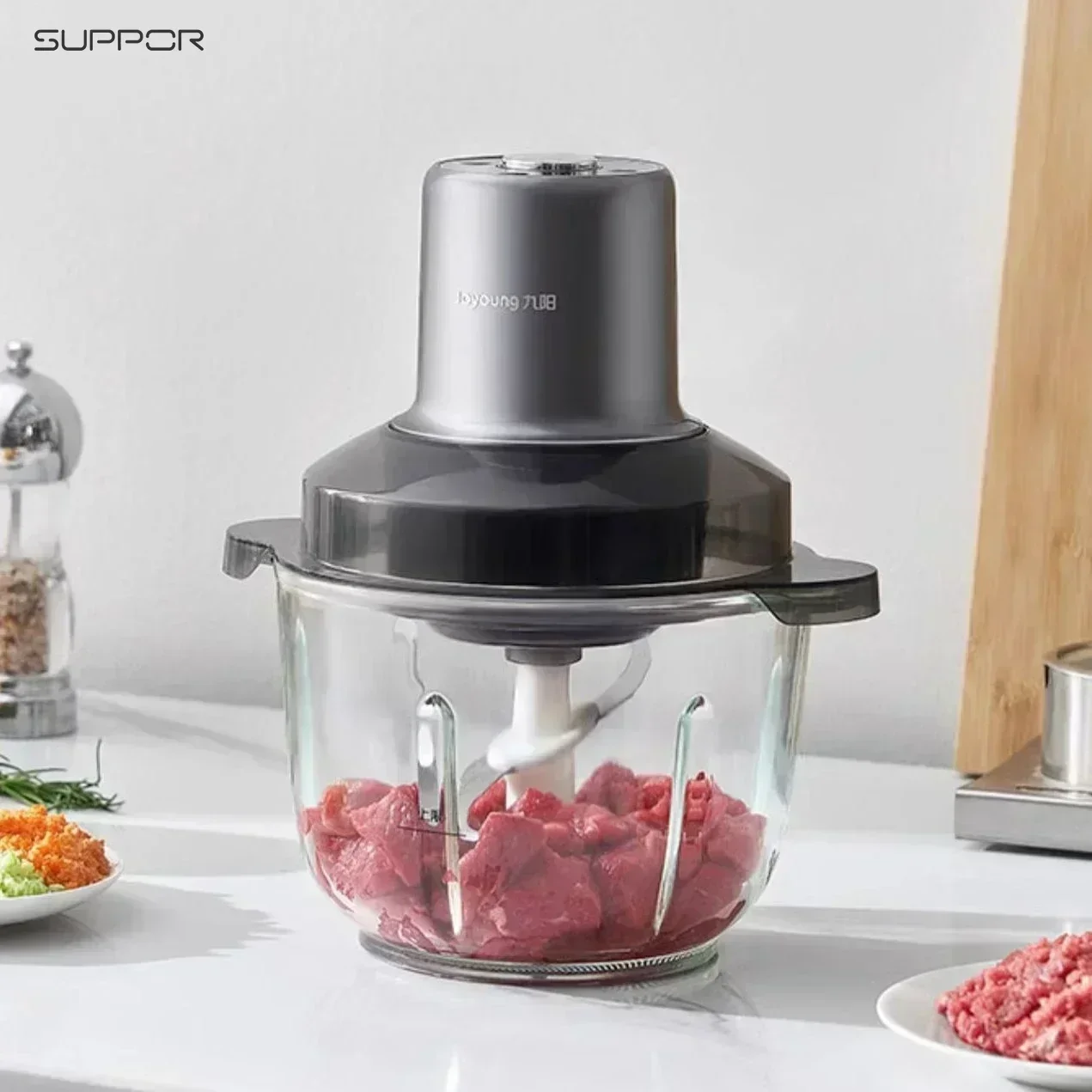 Picture 3: Meat grinder household mixer electric food processor blender multi-function fully automatic household minced meat