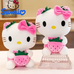 Kawaii Sanrio Boneca de Pelúcia para Crianças, Y2K Hello Kitty Peluches, Almofada Macia, Animal de Pelúcia, Decoração do Lar, Presente de Aniversário