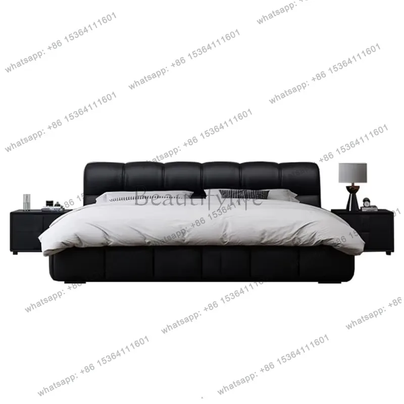 YJ Elegant Modern Double Bed Frame Simple Luxury Modern Under Storage Bed Frame Full Queen Size Cama Moderno Lujo Home Furniture