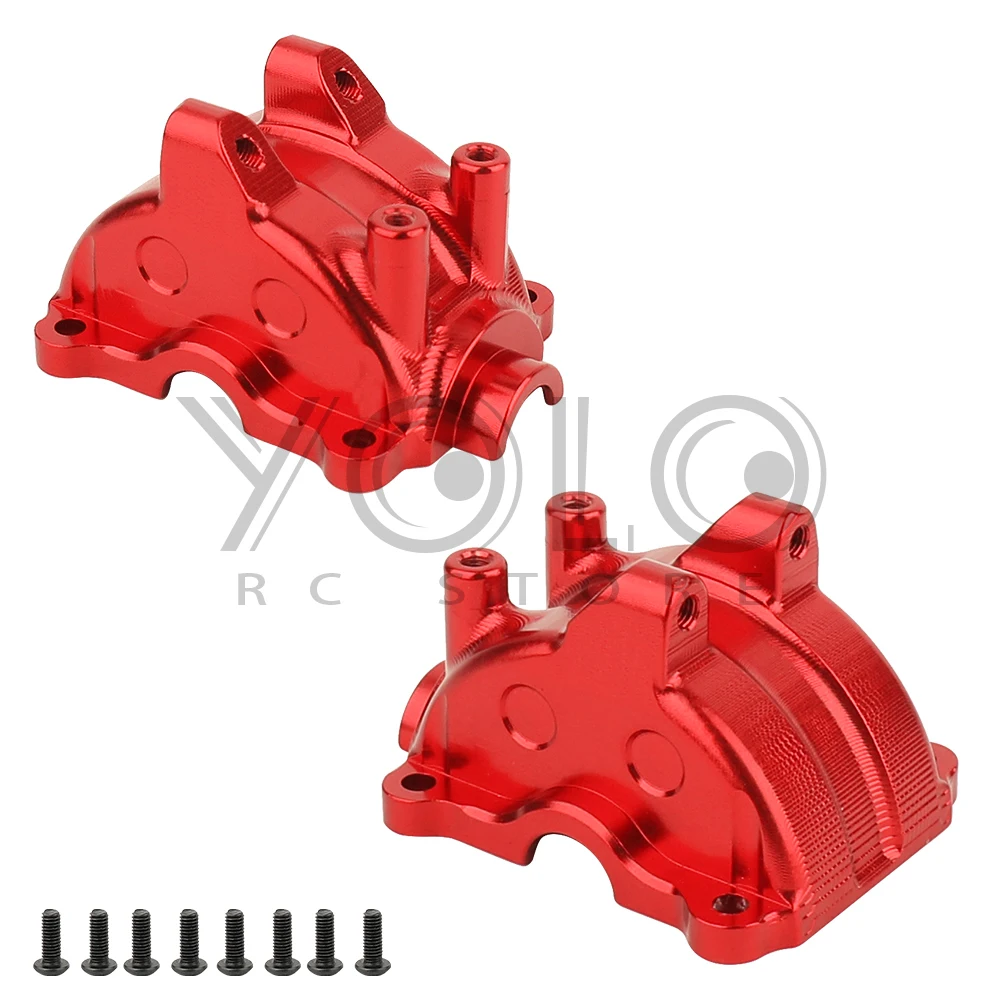 1 szt. Metalowa obudowa skrzyni biegów pokrywa dla Tamiya TT02 TT-02 1/10 RC samochód części zamienne ze stopu aluminium