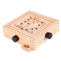 Labyrinth Wooden Maze Game IQ Puzzle Inteligencia Wooden Montessori Toys Hand Eye Coordination Board Games Kids and Adults
