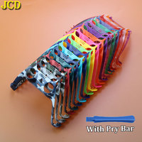 JCD For PS5 Gamepad Handle Shell Cover Camouflage/Clear Matte Controller Joystick Handle Decoration Strip With Pry Bar