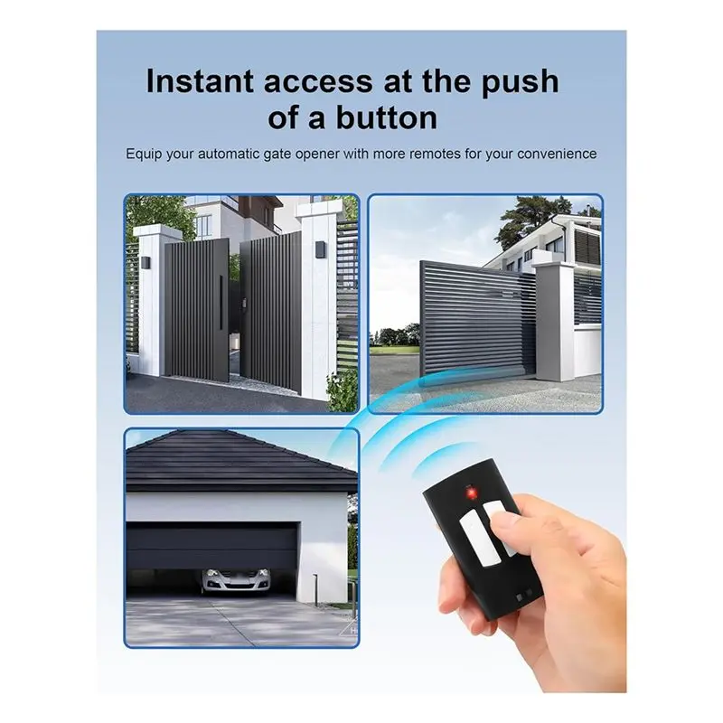 B24B 433Mhz Garage Door Opener Remote Control For Beninca To.GO 2VA/4VA, To.GO 2WV/4WV, IO.2WV LO.T2WMR, T2 WV, T4 WV