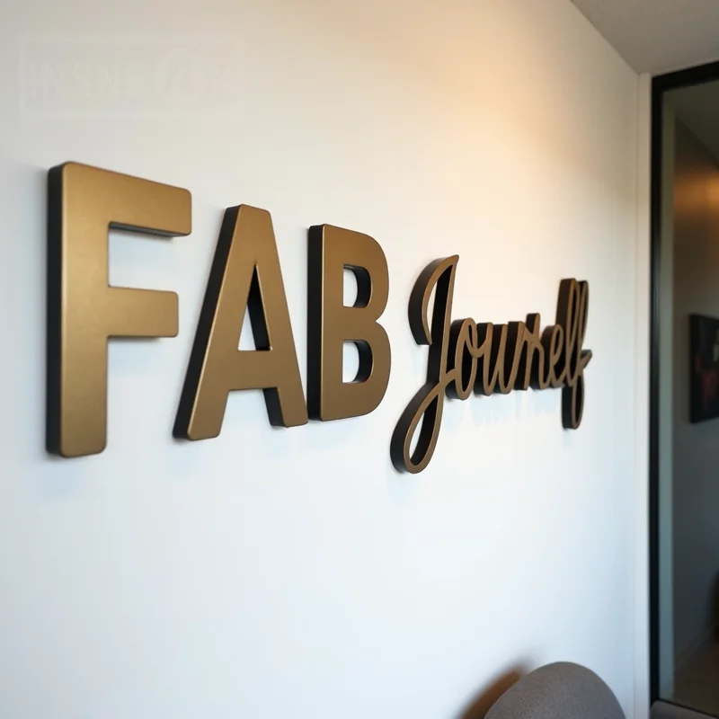 Custom Made 3D Metal Letters For Storefront Business Sign Outdoor Advertising Weatherproof Signage Suitable For Mall Office Cafe