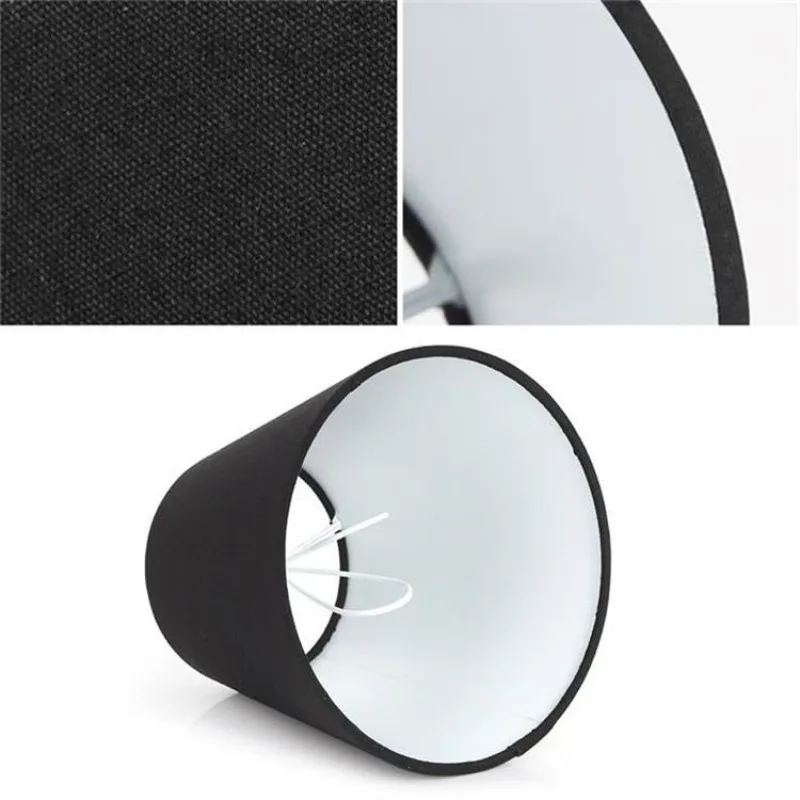 5pcs PVC Fabric Lampshade for Pendant Light Wall Lamp Desk Lamp Clip on Lampshade