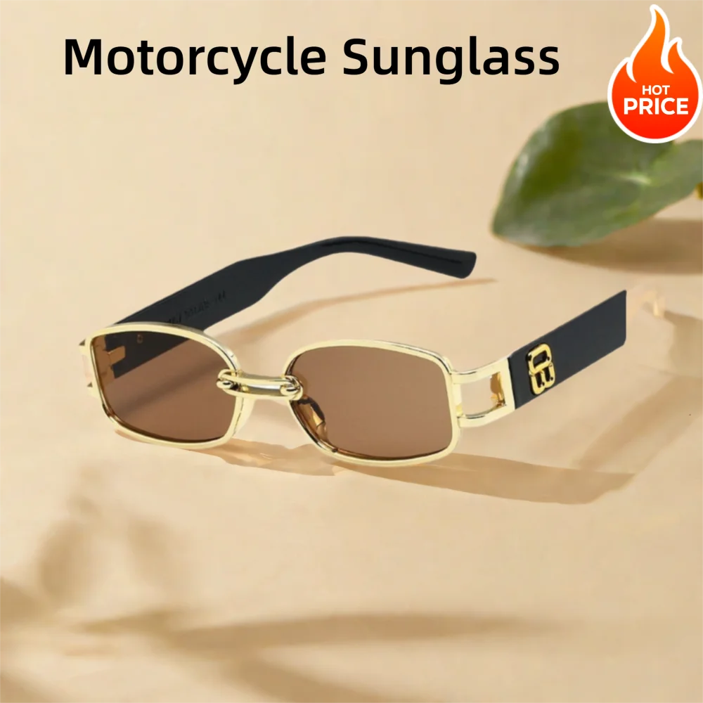 

Trendy Punk Sunglasses Block Glare High Definition Vision Black Shades Glasses Full Frame Eye Protection Eyewear Beach