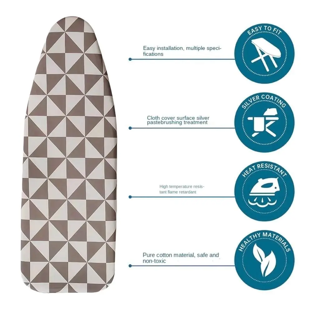 New Durable Ironing Board Cloth Thickened Universal Ironing Board Cover Pad Resistant Scorch Heavy Heat Resistant Printed Padded