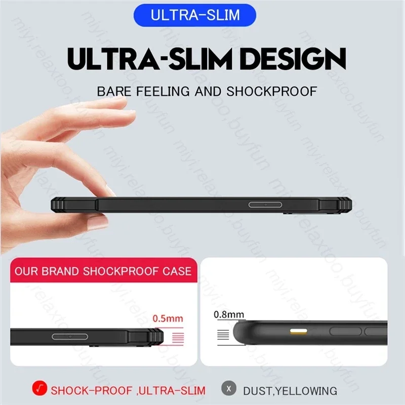 حافظة PocoX7Pro غطاء خلفي من الأكريليك الكريستالي الشفاف لهاتف Xiaomi Poco X7 Pro 5G مصنوع من مادة البولي يوريثان الحراري الناعمة المقاومة للصدمات على Poko Little X7Pro