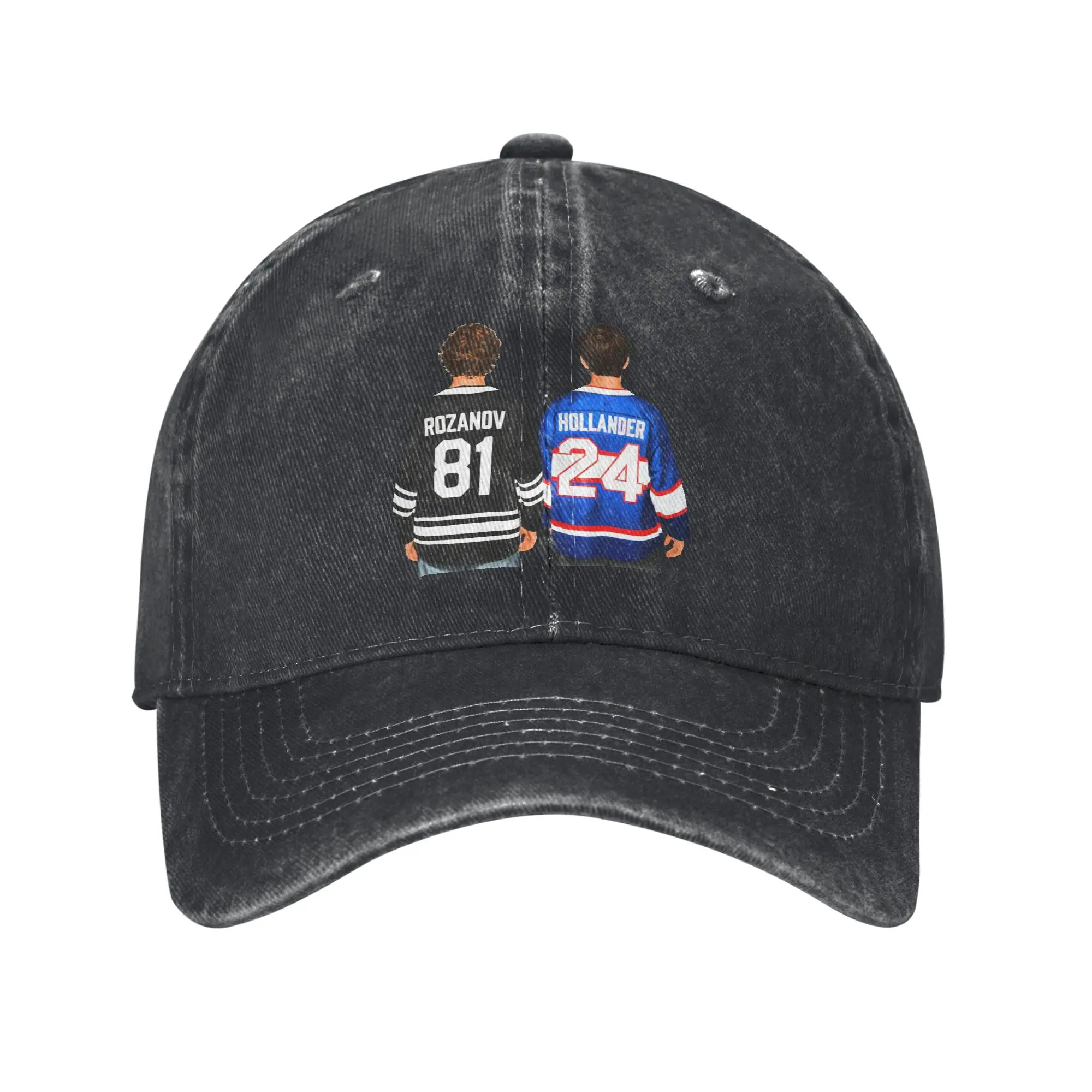 Shane Hollander & Ilya Rozanov Back Heated Rivalry Baseball Cap Men Women Distressed Washed Snapback Cap Summer Gift Caps Hat