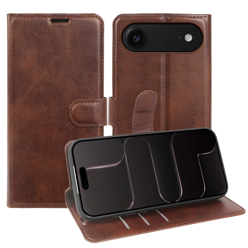 

Wallet Flip Luxury Leather Phone Case For I Phone 17Air 17 Pro Max 17e 16e 16 15 14 13 12 11 7 8 Plus Magnetic Back Cover Fundas