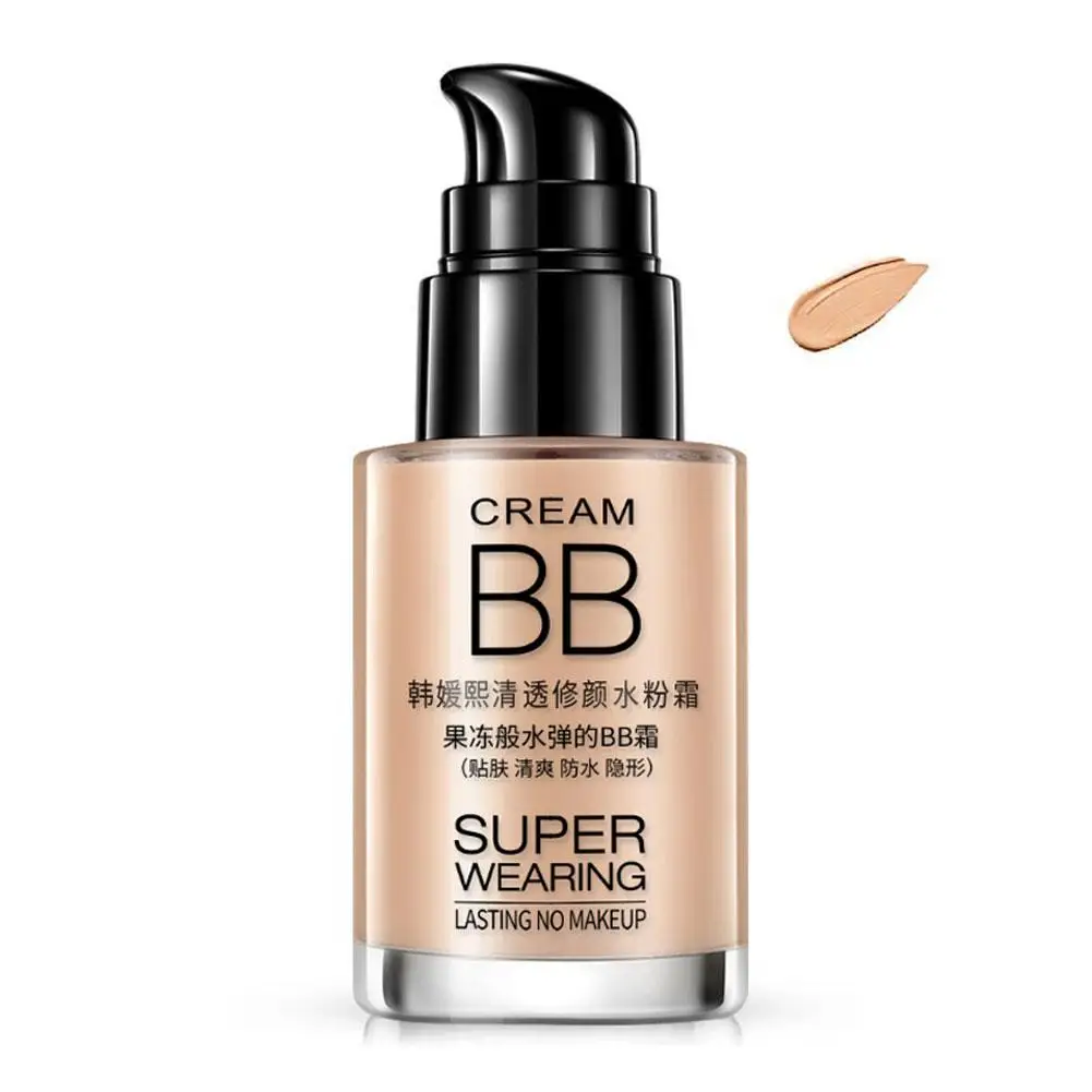 BB Creme aufhellen gleichmäßige Hautton flüssige Grundierung feuchtigkeit spendende feuchtigkeit spendende Concealer Abdeckung Hautun reinheiten konmel Poren Make-up Basis