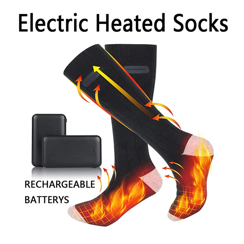 Winter Heated Socks Electric Heated Socks for Skiing Cycling Insulated Sock Intelligent Unisex Heated Sports Stockings Thermal