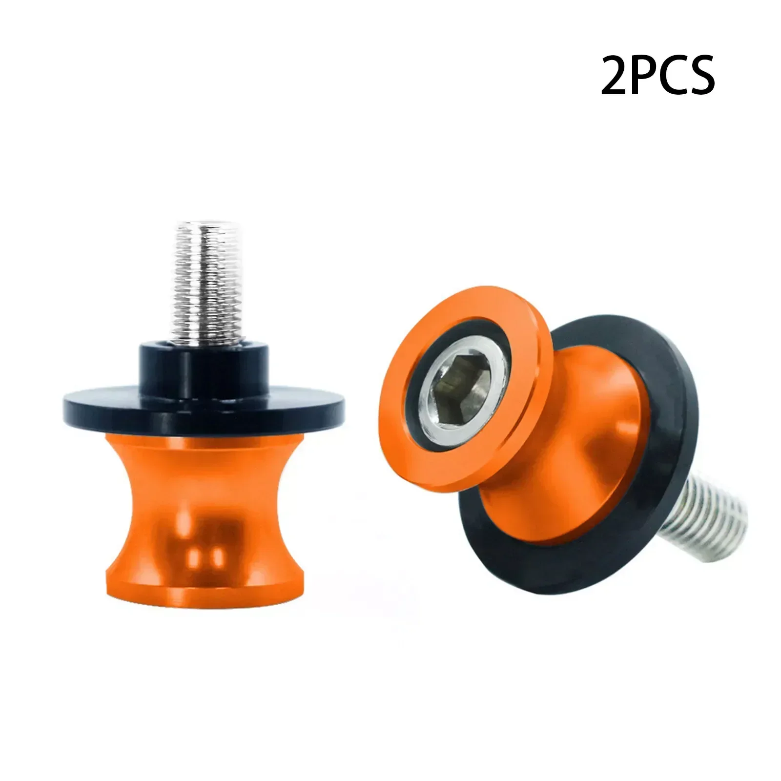 2pcs for KTM Duke 125 200 390 990 Orange M10 Swingarm Sliders Spools Paddock Stand Bobbins Swing Arm Motorcycle Accessories