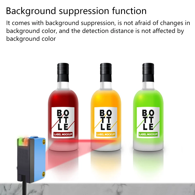 Background suppression eliminates diffuse reflection laser photoelectric switch sensor visible infrared light GQ3/LQ31