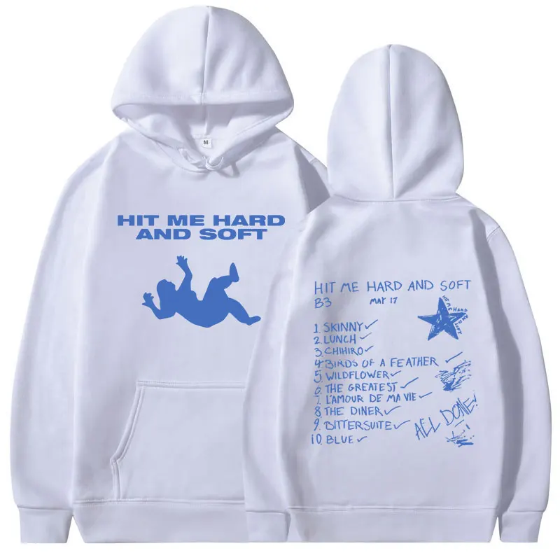 Hit Me Hard and Soft 2024 Tour Hoodies Men Women Clothing Fashion Harajuku Pullovers Oversized Long Sleeve Sweatshirts Fans Gift