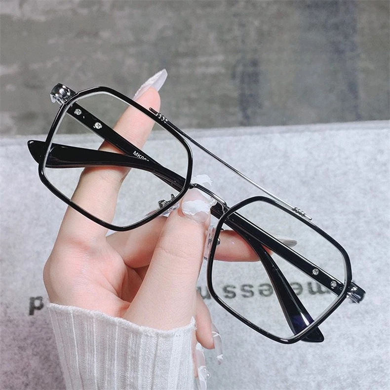 Langlebige und tragbare Anti-Blaulicht-Brille, übergroßer optischer Rahmen für Männer und Frauen, ultraleichte Brille, Anti-Strahlung