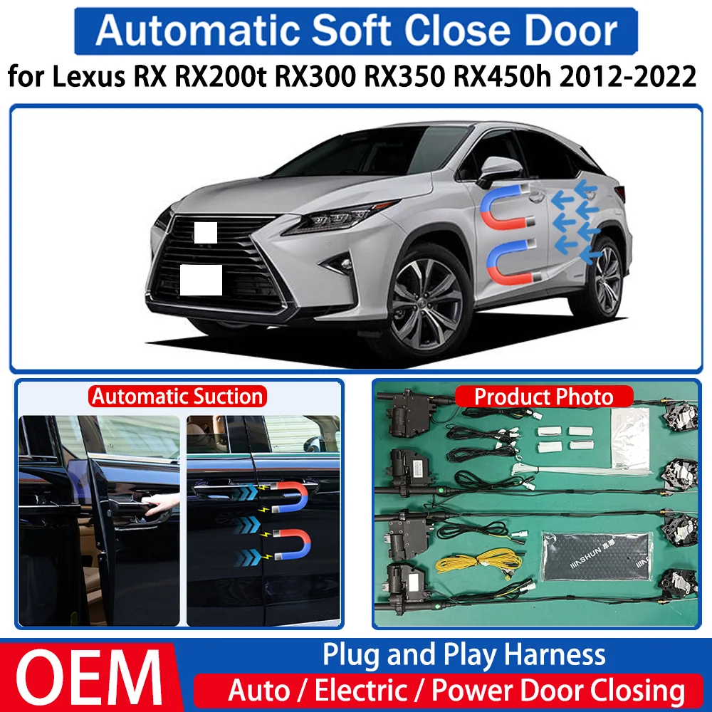 

for Lexus RX RX200t RX300 RX350 RX450h 2012-2022 Car Automatic Soft Close Door Electric Suction Kit Auto Power Closing System