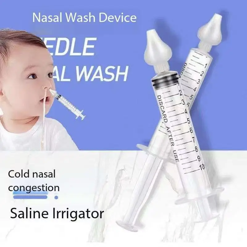 

Набор для чистки носа младенцев, 10 шт., 10 мл, шприц-ирригатор, портативный, для ежедневного ухода за малышами