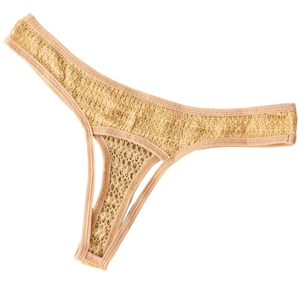 

Men's Underwear Breathable Open Crotch Sexy Lingerie G-String Japanese Thongs Hollow Out Underpants Quick Dry Panties Briefs