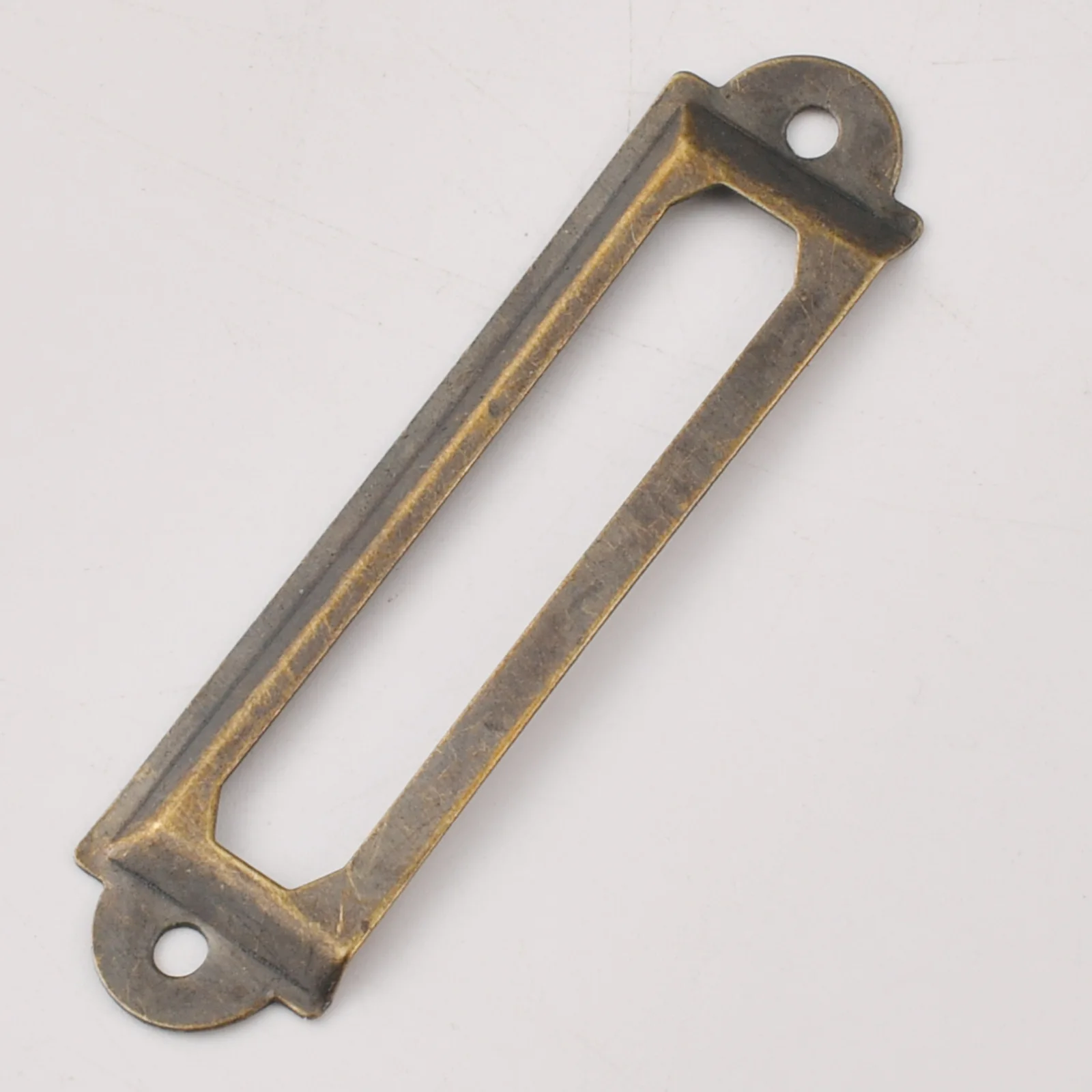62X16MM iron bronze business card clip decorative frame antique label clip iron frame small card slot medicine cabinet label