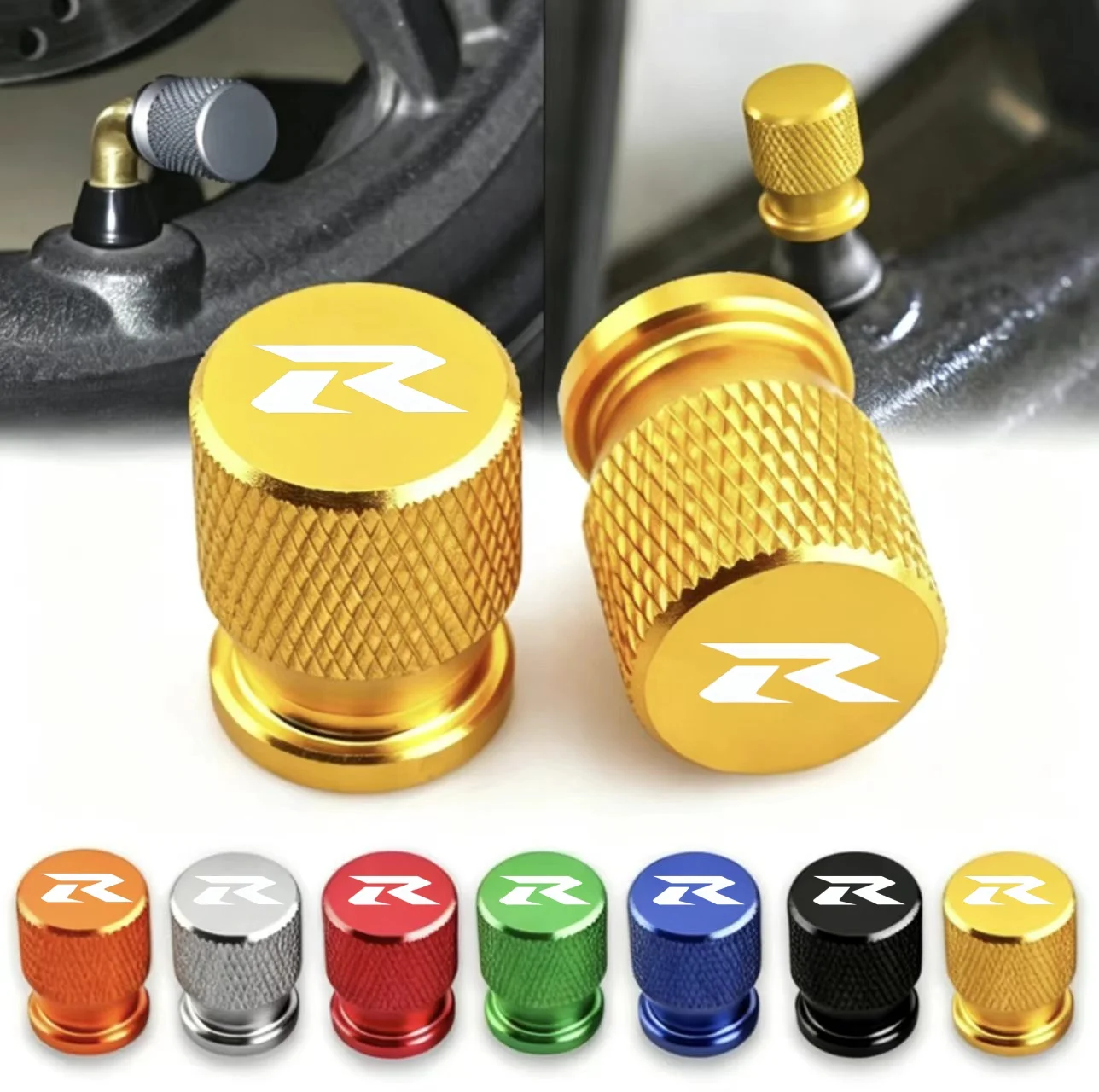 Latest Motorcycle Tire Valve Stem Cap for Suzuki GSX-R Series Models Universal Fit Motorcycle Valve Cap