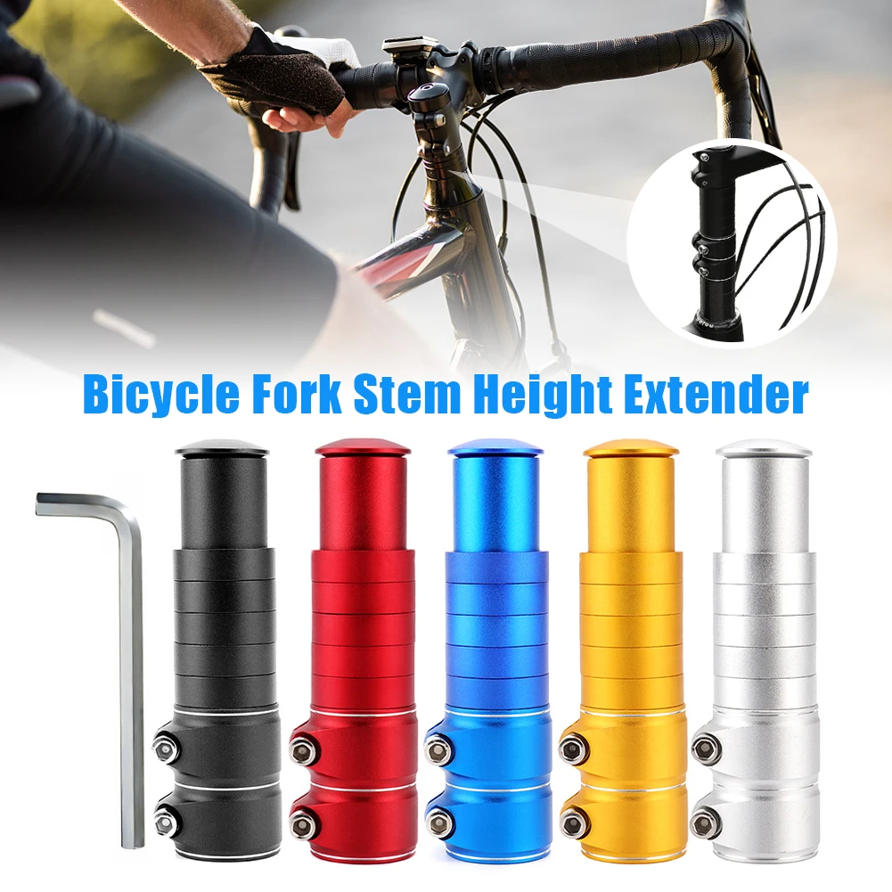 

New 28.6mm Bicycle Fork Stem Riser Extender Aluminum Alloy Bike Stem Raiser Handlebar Riser Adaptor Cycle Accessories