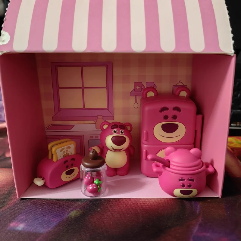52TOYS Blind Box Disney Lotso's Room Series Anime Toys Blind Boxes Mystery Box Bear Model Ornament Girl Kids Toys Birthday Gift