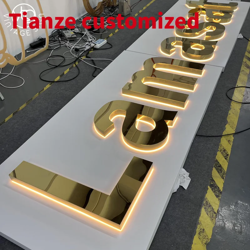 

(Customized) Letters Outdoor Signage Led Maker Custom Logo Color Backlit Letter Sign With High Quality