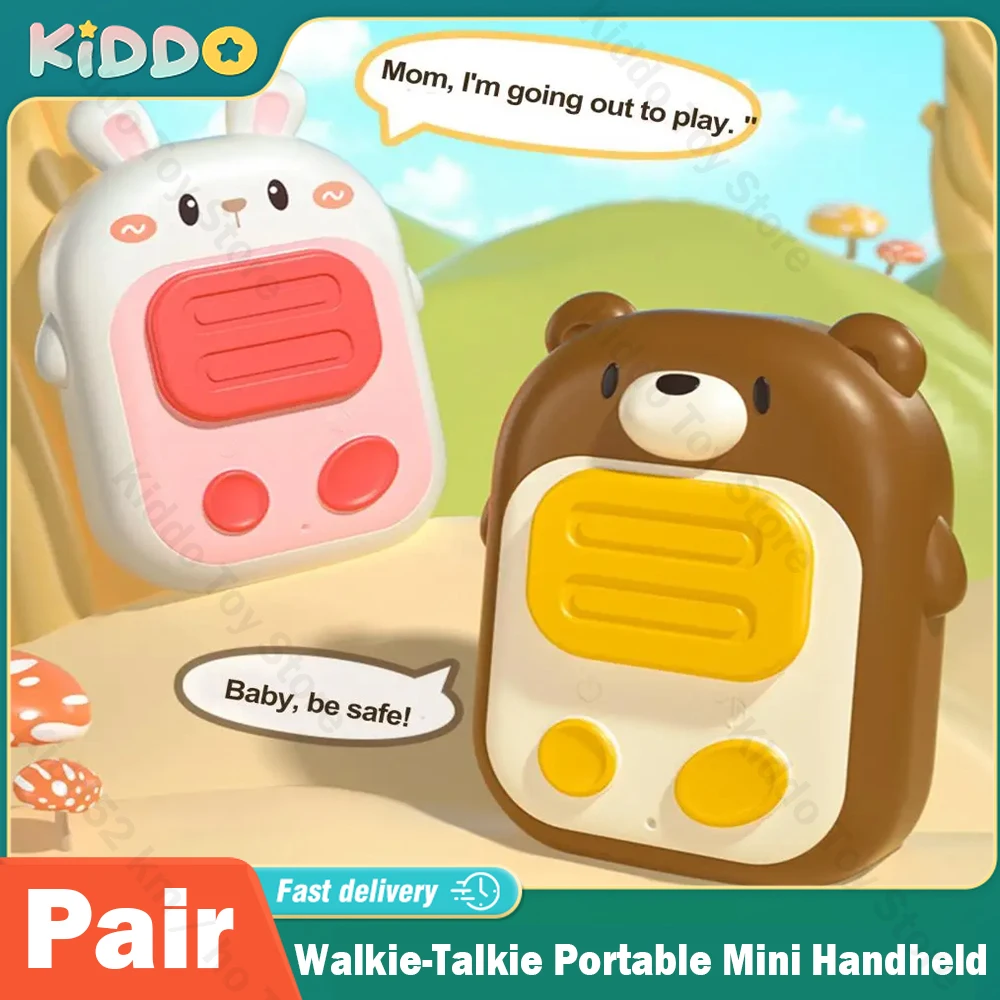 Receptor de rádio walkie-talkie portátil para crianças, transceptor portátil, telefone interfone, mini brinquedos, presentes para meninos e meninas