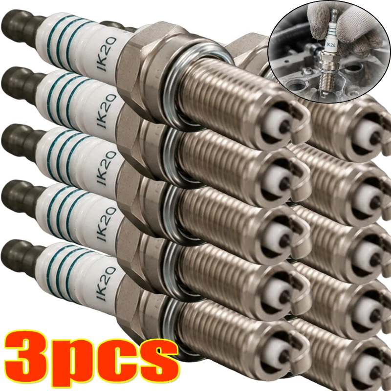Car Alloy Spark Plugs IK20 5304 for Mercedes Benz Toyota Honda Nissan Hyundai Kia Car Ignition System Accessories 1/2/3pcs