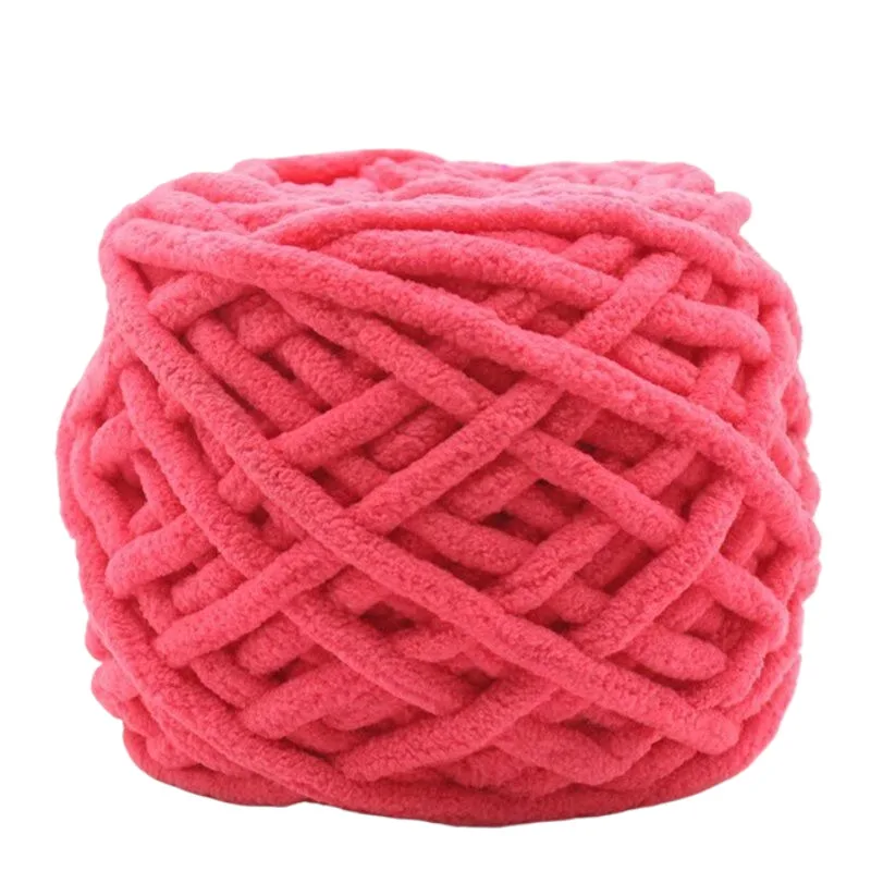 1 Stück 100 g Samt-Handstrickgarn Polyester Häkelgarn Strickschal Slipper Hutlinie Kissen Puppenhausschuhe Fäden 50 m 1968 Zoll – Detail 19
