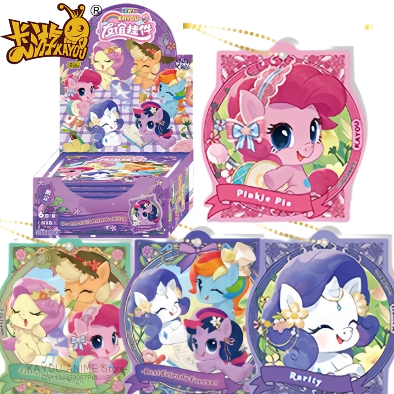 KAYOU-Colgante de My Little Pony auténtico, edición fluida, tarjetas coleccionadas, caja Original, juguetes periféricos de animé, tarjeta Flash de regalo