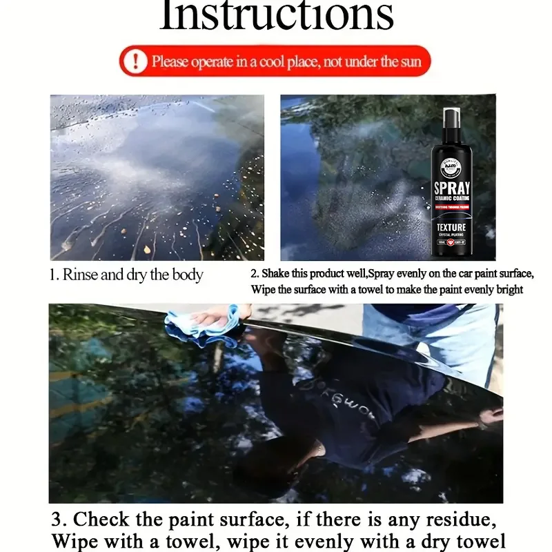 طلاء سيراميك للسيارات، أقصى لمعان، مسعور للغاية، نعومة لا مثيل لها، مضاد للقاذورات، تأثير احترافي #6