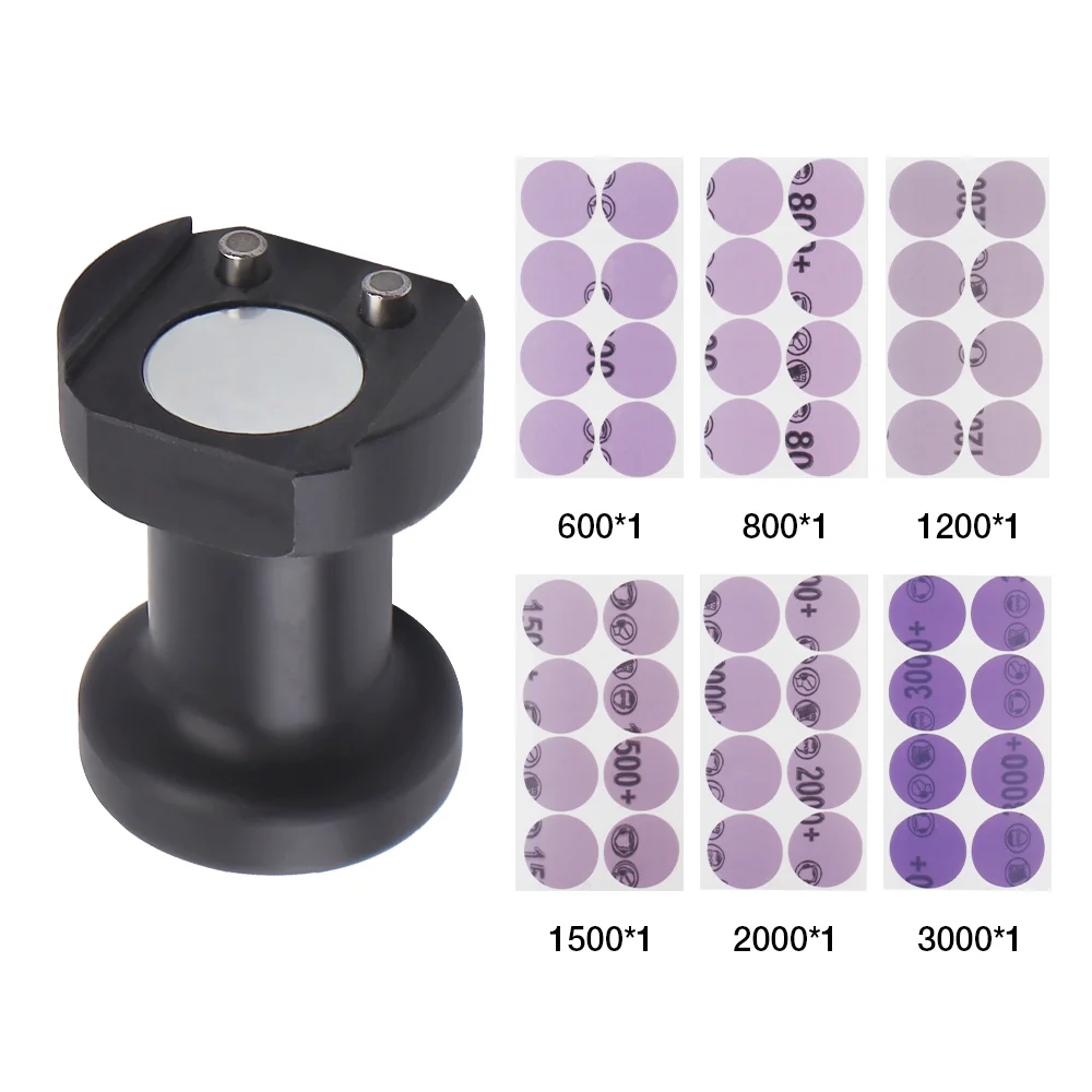 Paint Scraper Handle, Magnetic Handle For Car Scrapers, Car Sanding Tool, Paint Scratch Repair Tool, With 6 Grit Sandpaper Sizes