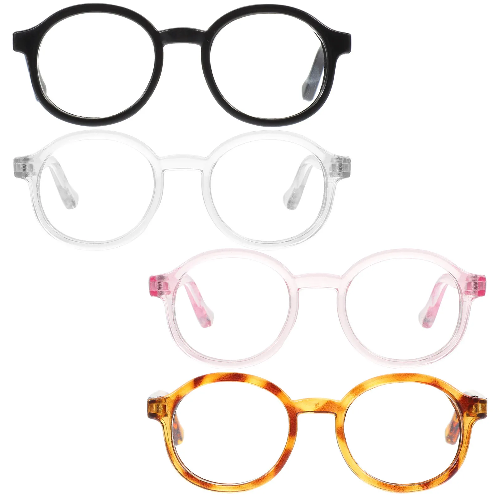 

4pcs Pet Sunglasses for Small Dogs Cats Cosplay Glasses Puppy Costume Accessory Trendy Plastic UV Party Supplies