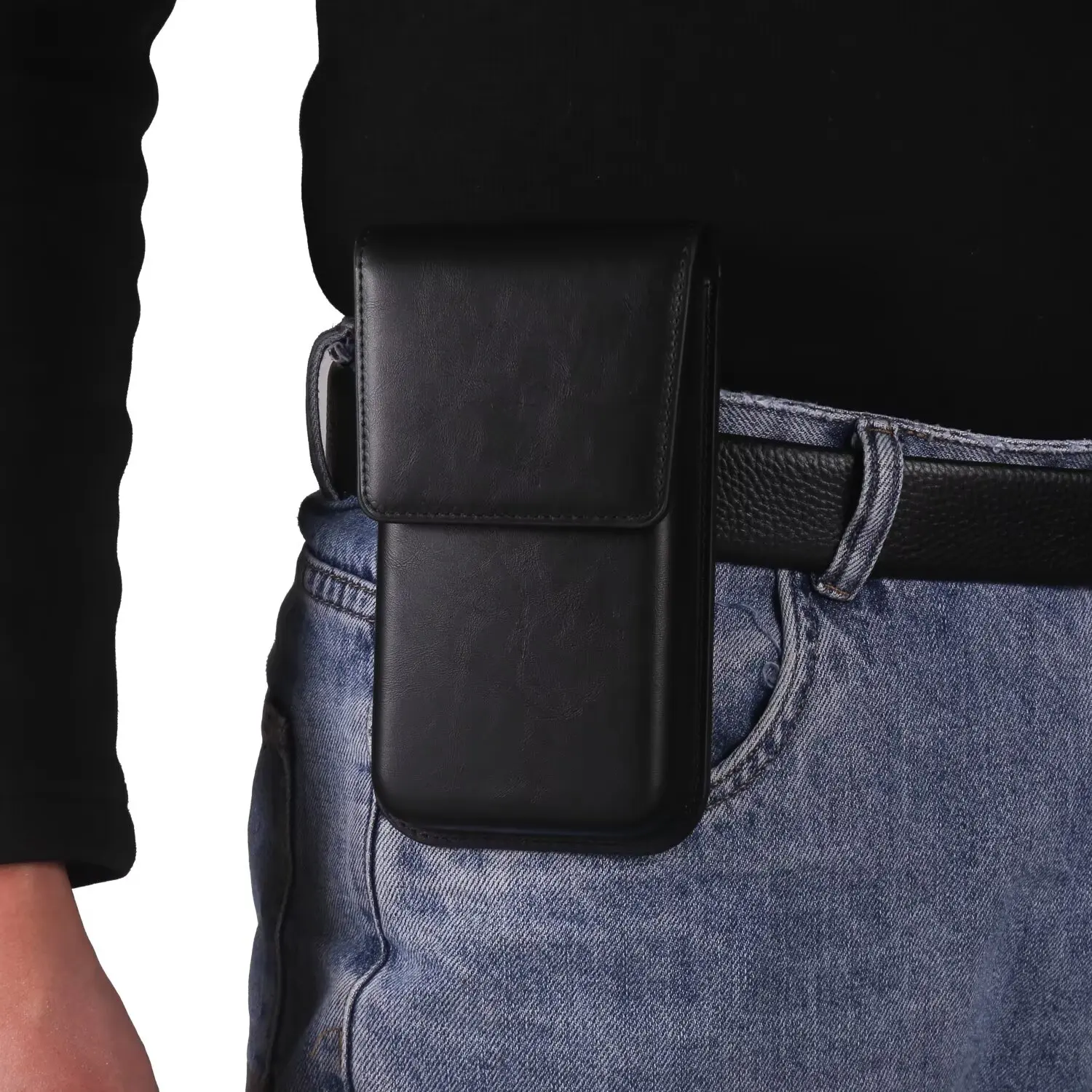 

for ASUS ROG Phone 9 FE Zenfone 12 Ultra Phone bag new men's waist magnetic buckle hanging holster vertical section