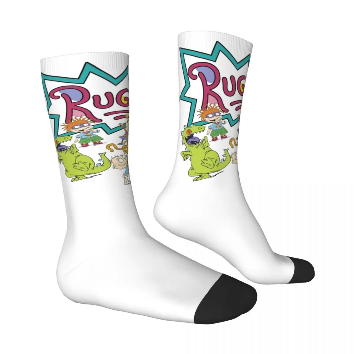 Reptar Socks Play Time Funny Stockings Women Men Breathable Running Sports Socks Winter Custom Non Slip Socks