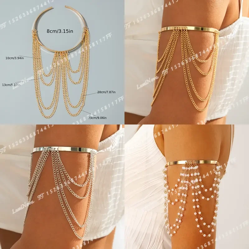1pc Fashion Simple Chain Tassel Bracelet with Faux Flowers Close-fitting Jewelry for Women Prom Parties Gatherings Gift for