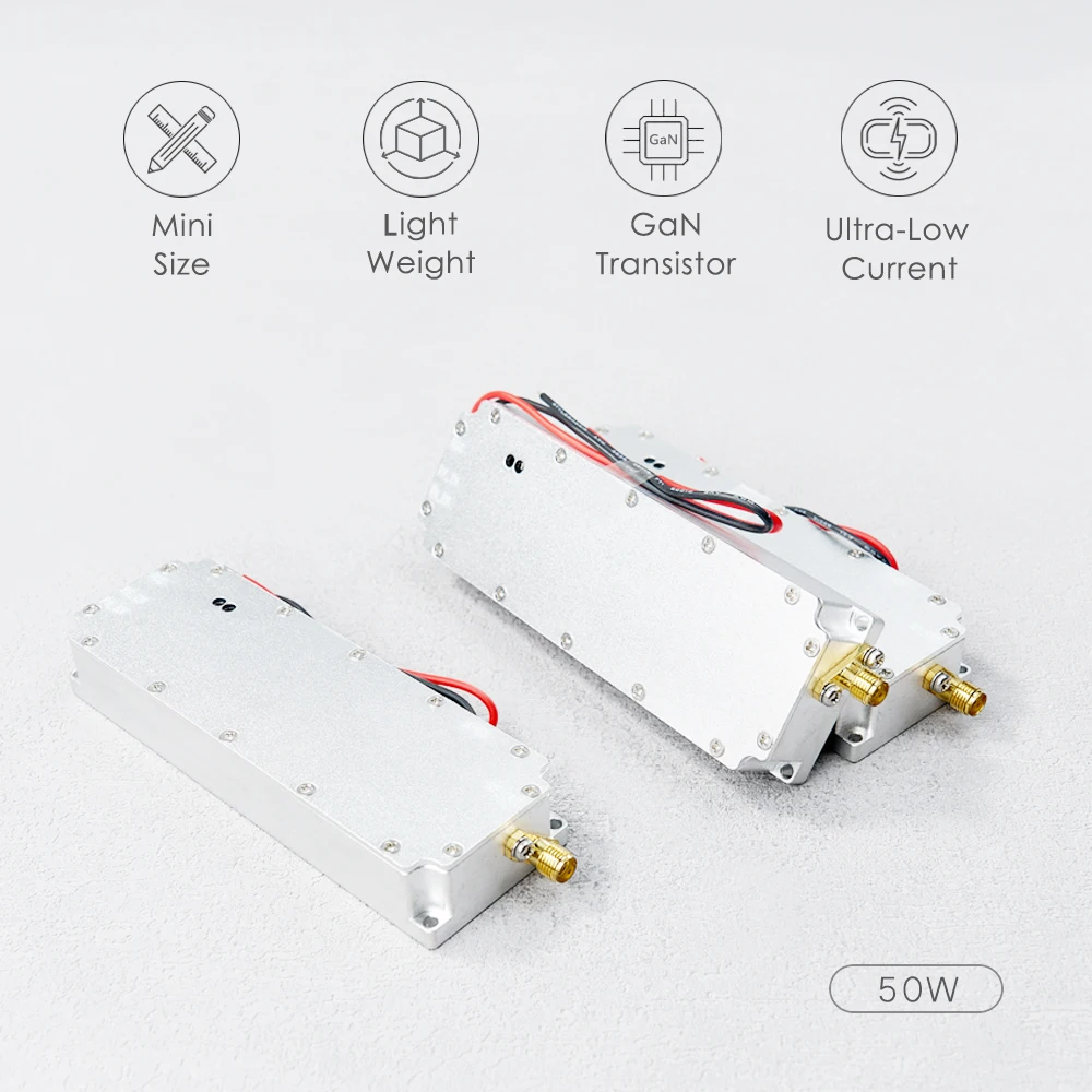 50-W-Niederfrequenz-HF-Modul-Leistungsverstärker mit Isolator 300-400MHZ400-550MHZ500-680MHZ650-800MHZ750-900MHZ810-980MHZ900-1100M