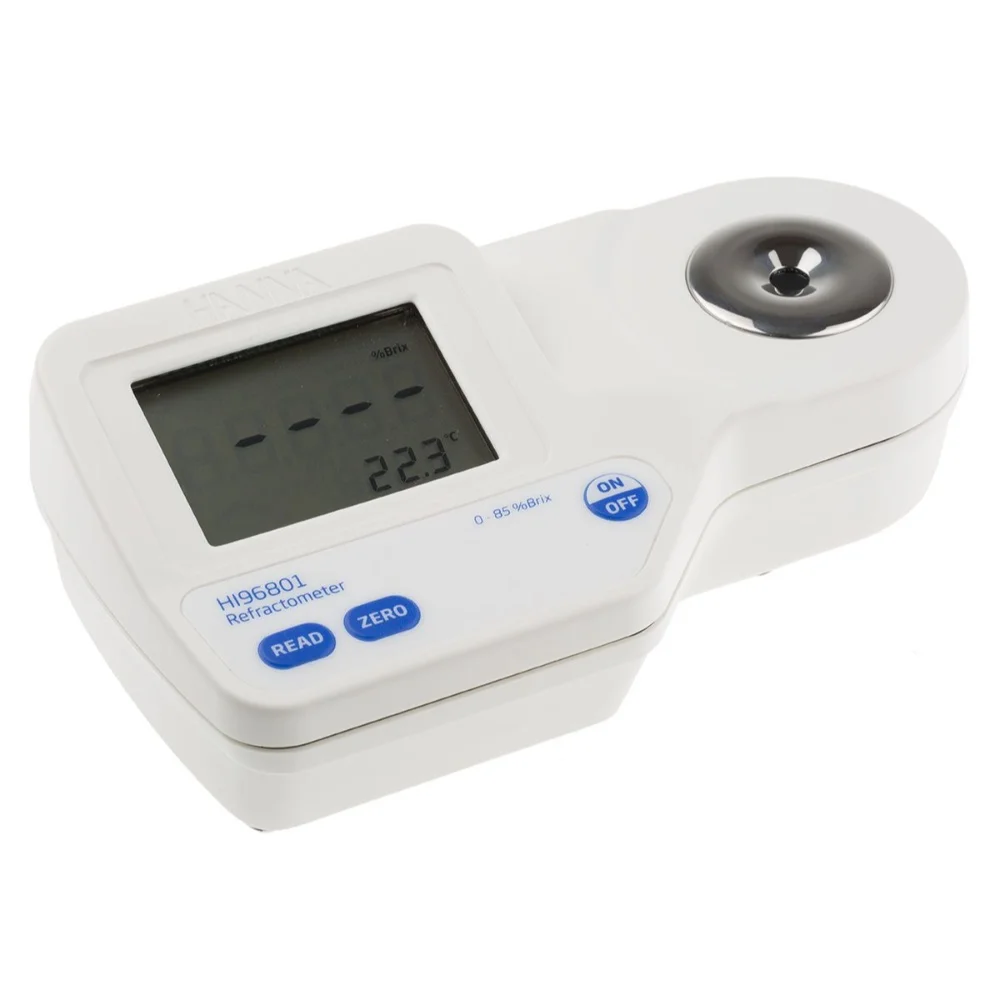 

HANNA HI96801 Refractometer for Brix (Sucrose) Analysis High-Precision Computerized Refractometer for the Food Industry0-85%brix