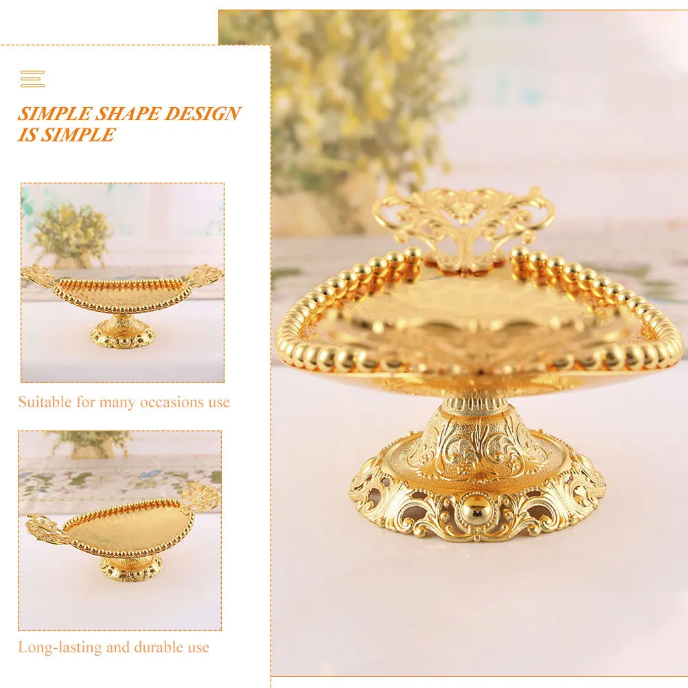 

Тарелка для фруктов в европейском стиле из сплава, поднос для подачи еды, термостойкий держатель для конфет, товары для дома, фруктовница