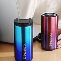 400ML Thermo Cafe Coffee Mug  Leakproof Travel Thermo Water Bottle for Tea Water Coffee Vacuum Flasks Portable Insulated Bottles