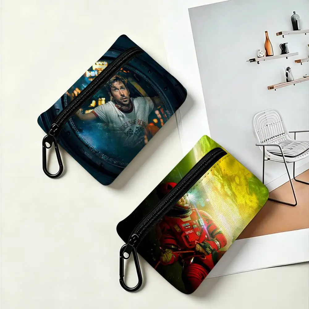 Sci-Fi LEGENDARY P-Project Hail M-Mary Wear-resistant Oxford Cloth Coin Purse Portable Backpack Hanging Card Storage Bag