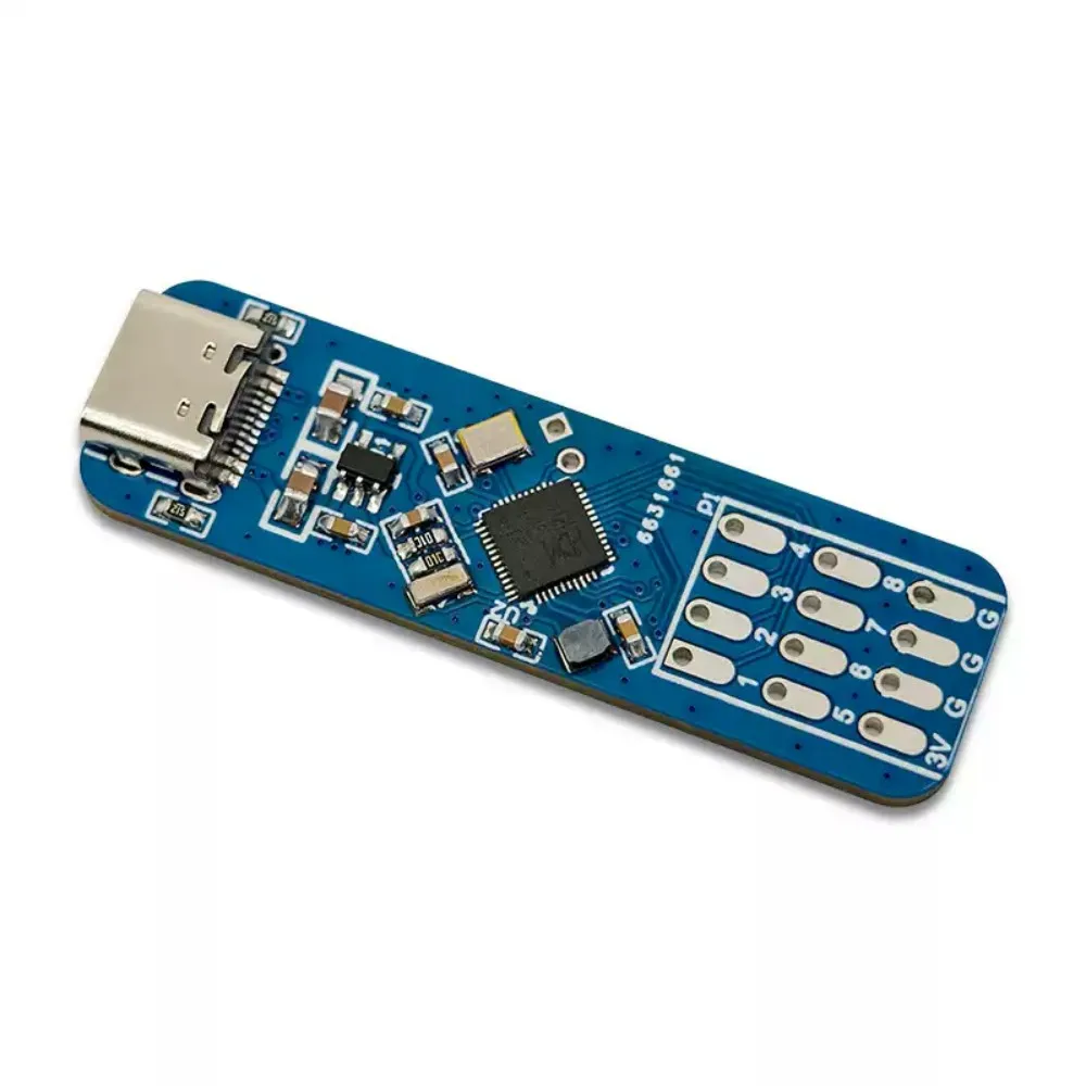 1PC USB 8-Channel Custom Keyboard Module Foot Switch Wire Module Onboard CH579M ME6211C33 Step-down Chip With 8-Bit Detection