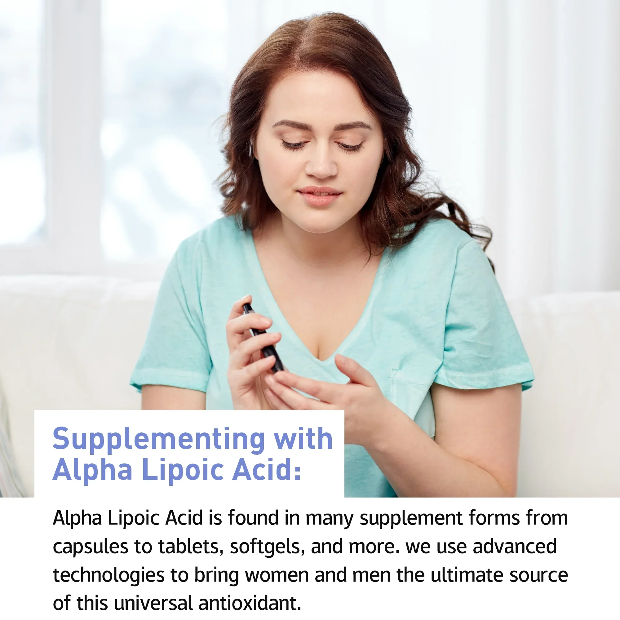 Alpha Lipoic Acid - Help Fight Against Free Radicals, Antioxidant, Metabolism, Skin Aging, Energy, Heart Health