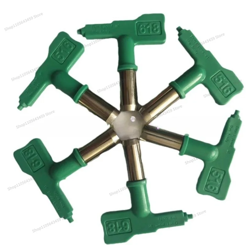 For low pressure nozzle airless spraying machine latex paint paint spray gun accessories fan high atomization nozzle head