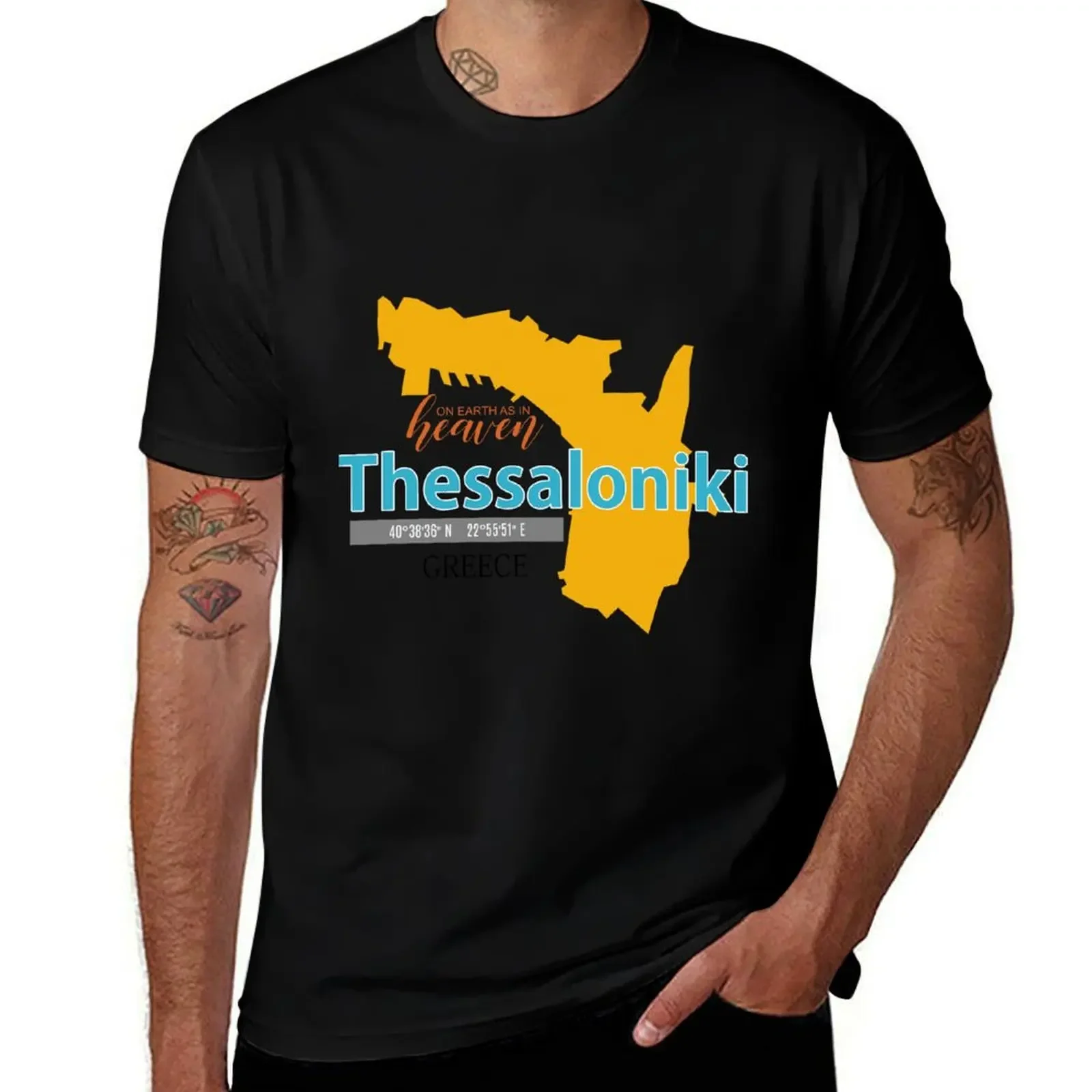 

i love thessaloniki Greece T-Shirt animal prinfor boys kawaii clothes mens graphic t-shirts funny
