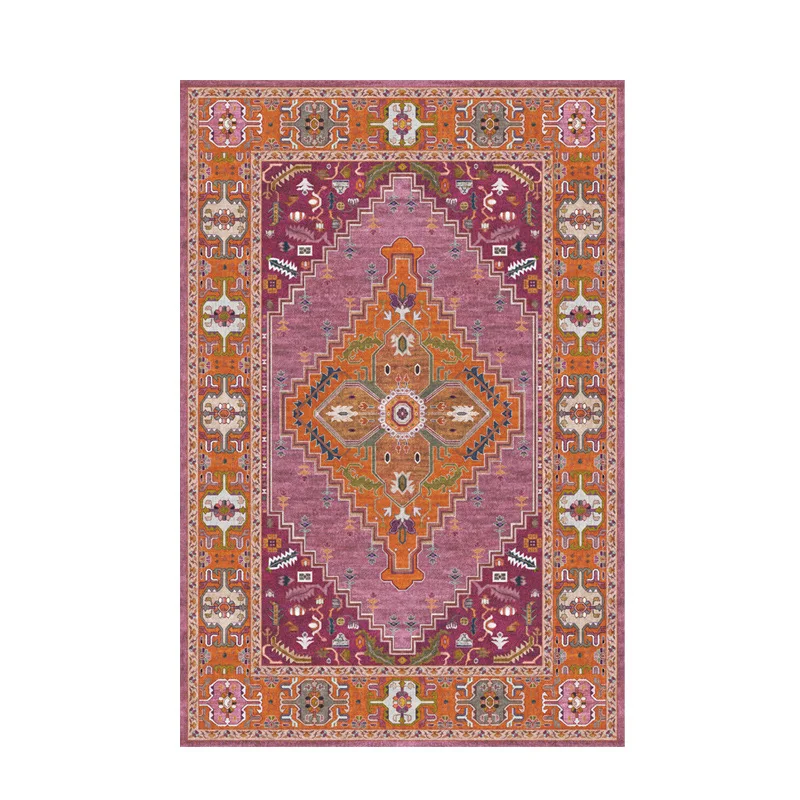 Europe Living Room Carpet American Countryside Style Area Rug Light Luxury Ethnic Bedroom Rug High-end Feeling Home Large Floor