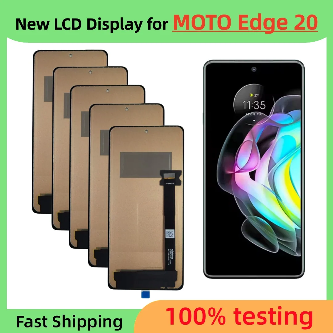 New LCD Display For Moto Edge 20 XT2143-1 OLED Display Touch Screen Digitizer Assembly Replacement Parts