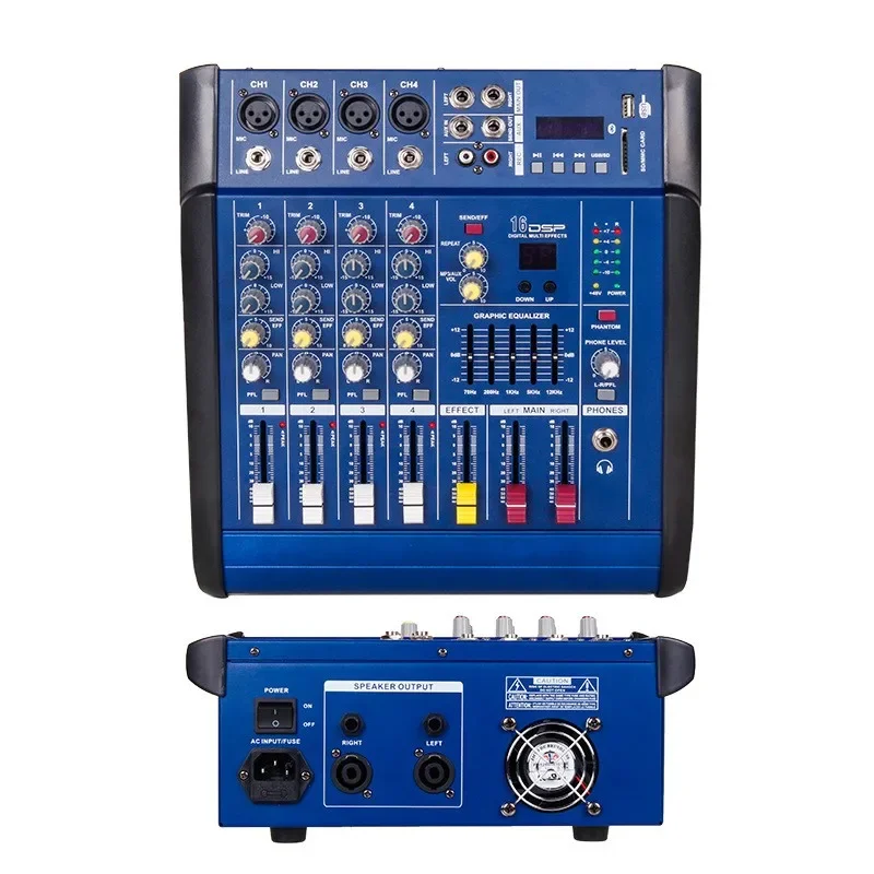 Imagem -05 - Professional dj Bluetooth Karaoke Mixer Audio Mixing Desk Console 10 12 Canais